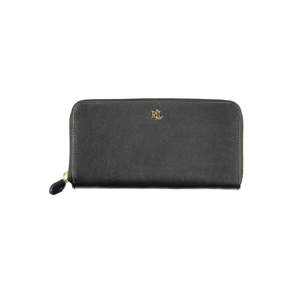 Lauren by Ralph Lauren — Grand Portefeuille Cuir Femme Noir