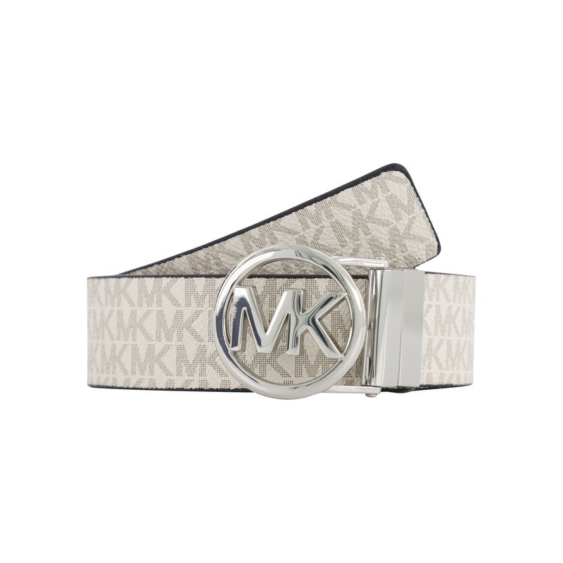 Michael Kors MK Logo Reversible Belt — Marron & Beige