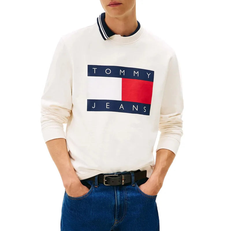 Tommy Jeans – Sweat Col Rond Flag Logo