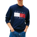 Tommy Jeans – Sweat Col Rond Flag Logo