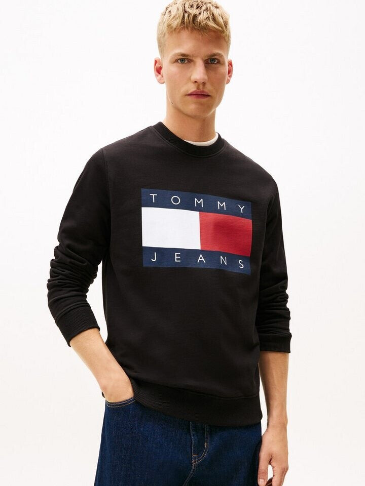Tommy Jeans – Sweat Col Rond Flag Logo
