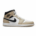 Air Jordan 1 Mid DQ8426-153 — Linen / Black / White