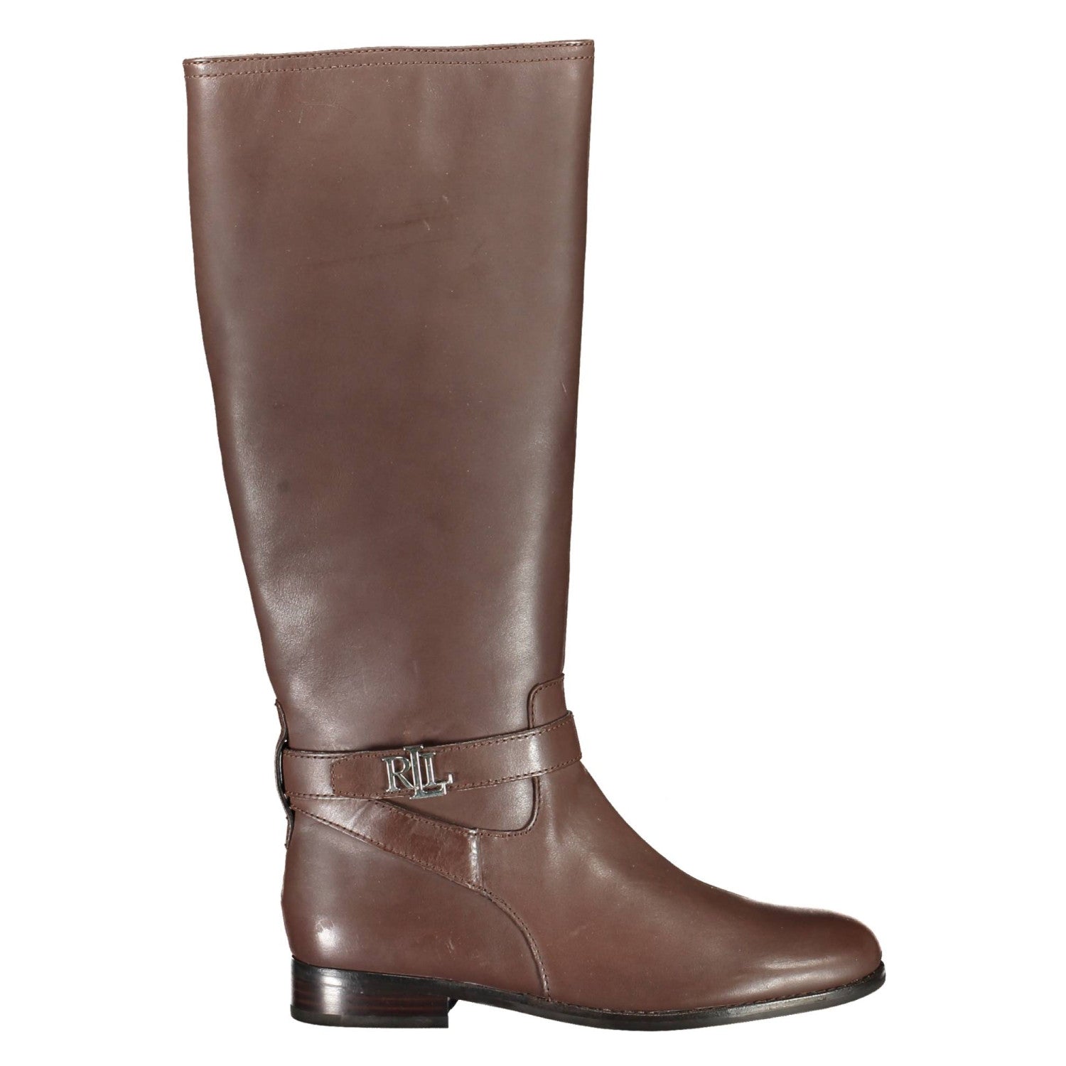 Lauren Ralph Lauren Britanney — Bottes Hautes Cuir Femme Marron