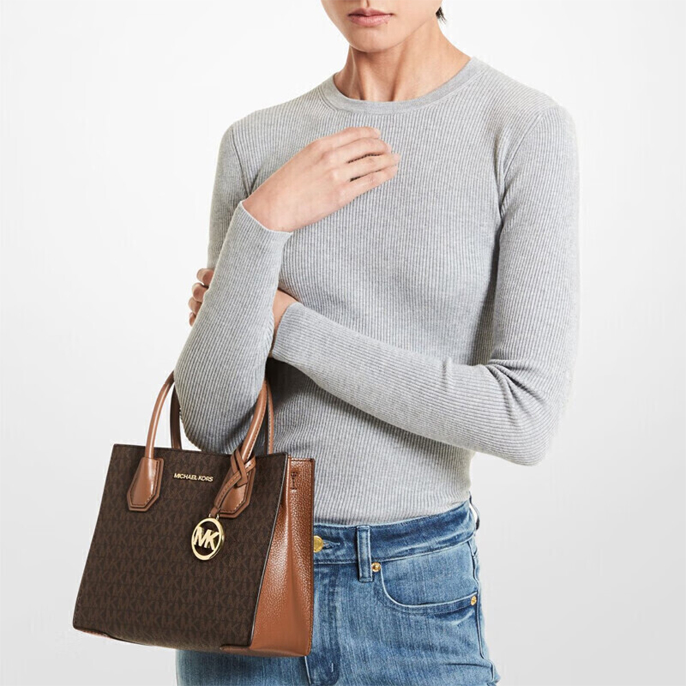 Michael Kors Mercer Medium — Sac à Main Marron