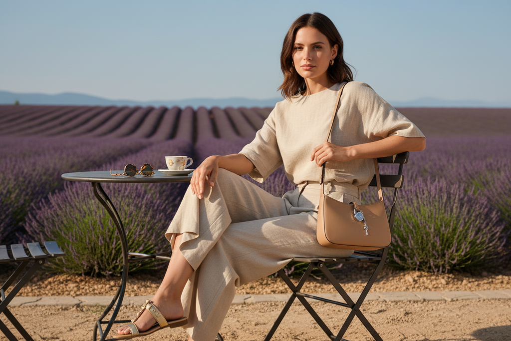 Lyra Beige portée