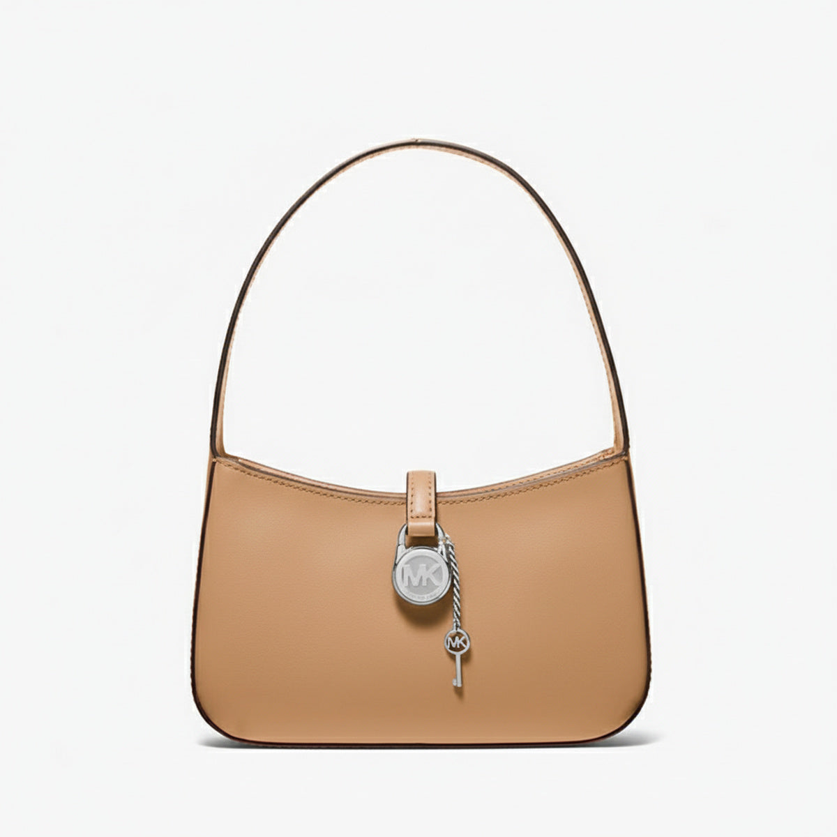Michael Kors Lyra Leather Shoulder Bag — Navy, Blanc & Beige