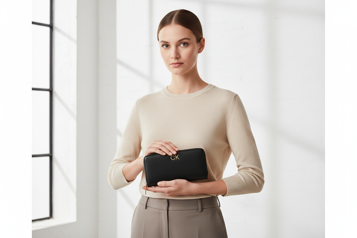Portefeuille Calvin Klein - Femme en situation