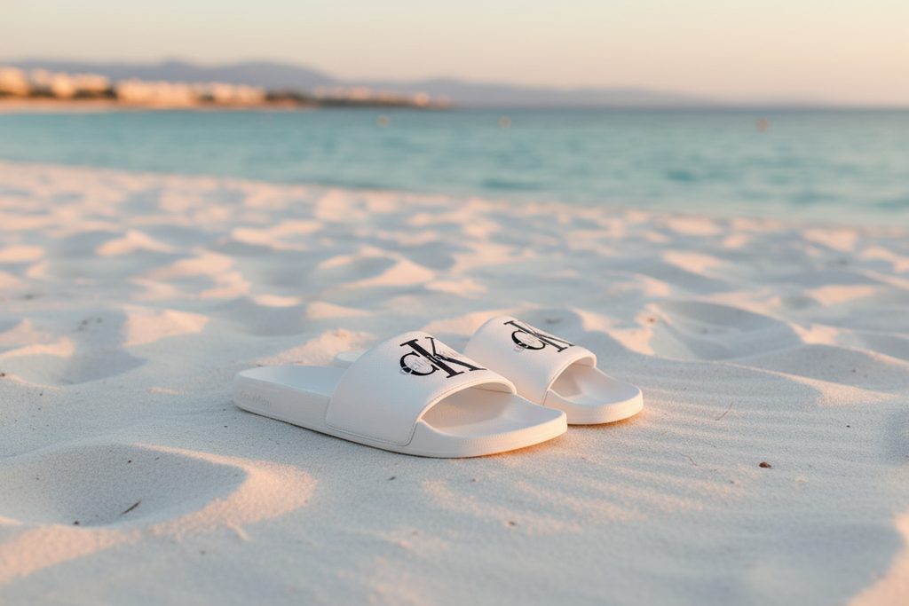 Tongs Calvin Klein — Ambiance Plage Été 2026