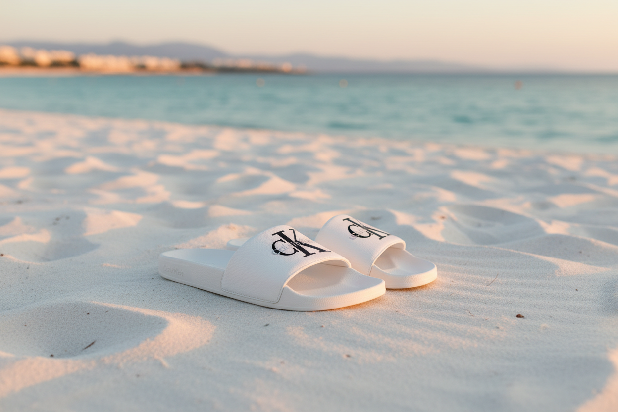 Tongs Calvin Klein — Ambiance Plage Été 2026